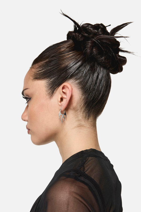 Dangerfield - Flaming Earrings - silver