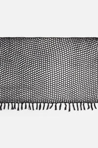 Dangerfield - Knitted Tassel Beach Scarf - black
