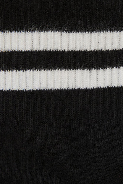 Dangerfield - Rib Sock with Stripes - black