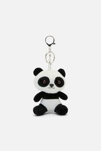 Dangerfield - Panda Plush Bag Charm - black-white