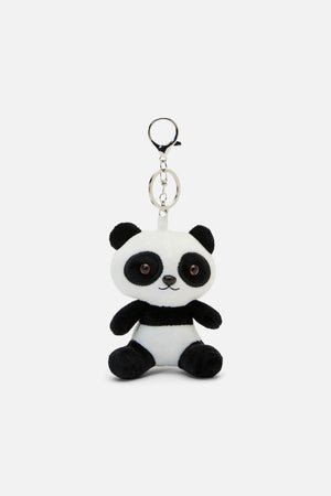 Dangerfield - Panda Plush Bag Charm - black-white
