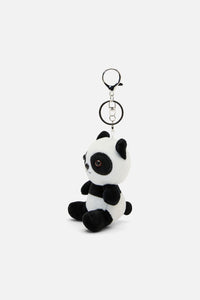 Dangerfield - Panda Plush Bag Charm - black-white
