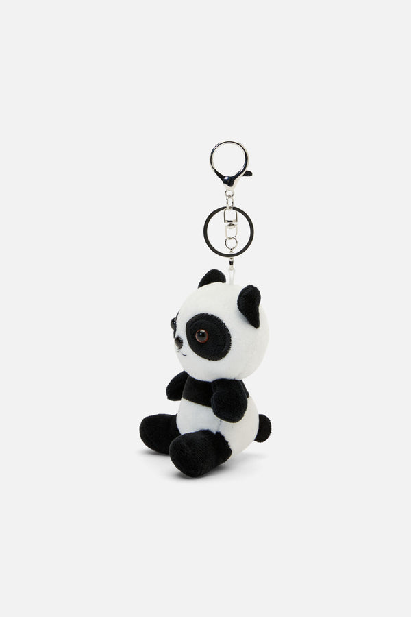 Dangerfield - Panda Plush Bag Charm - black-white