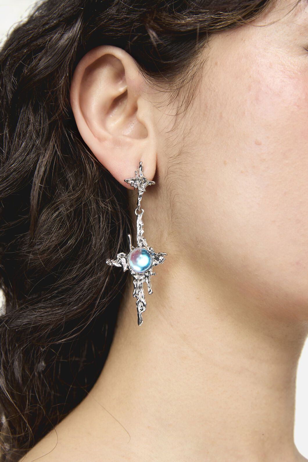Dangerfield - Melting Stars Earrings - silver