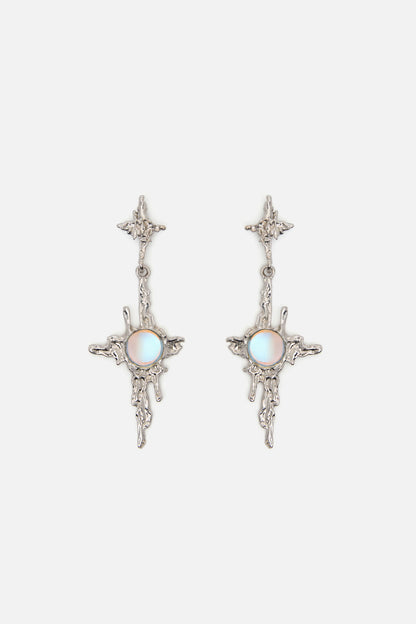 Dangerfield - Melting Stars Earrings - silver