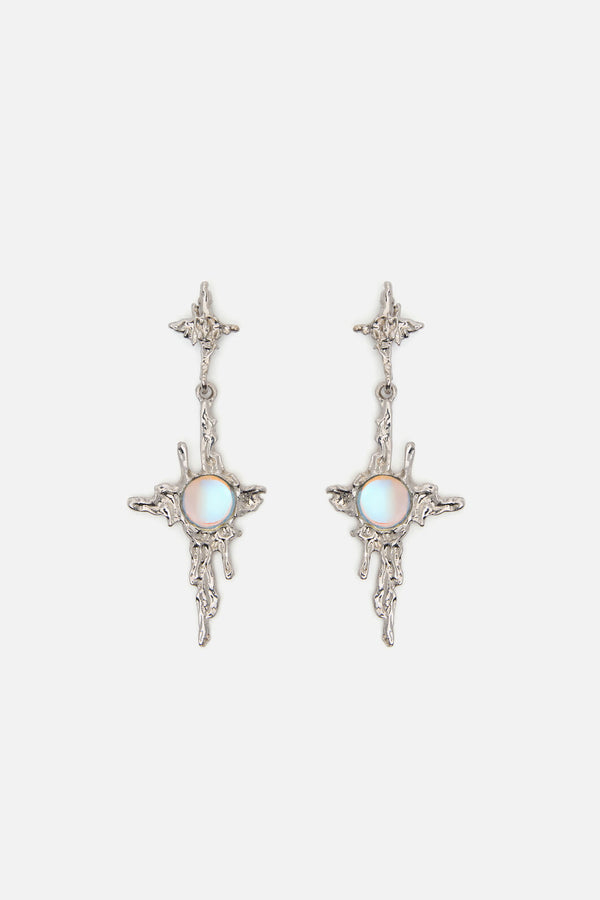 Dangerfield - Melting Stars Earrings - silver