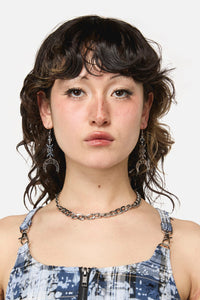 Dangerfield - Crescent Moon Earrings - silver