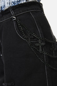 Dangerfield - Black Crosses Jean Chain - black