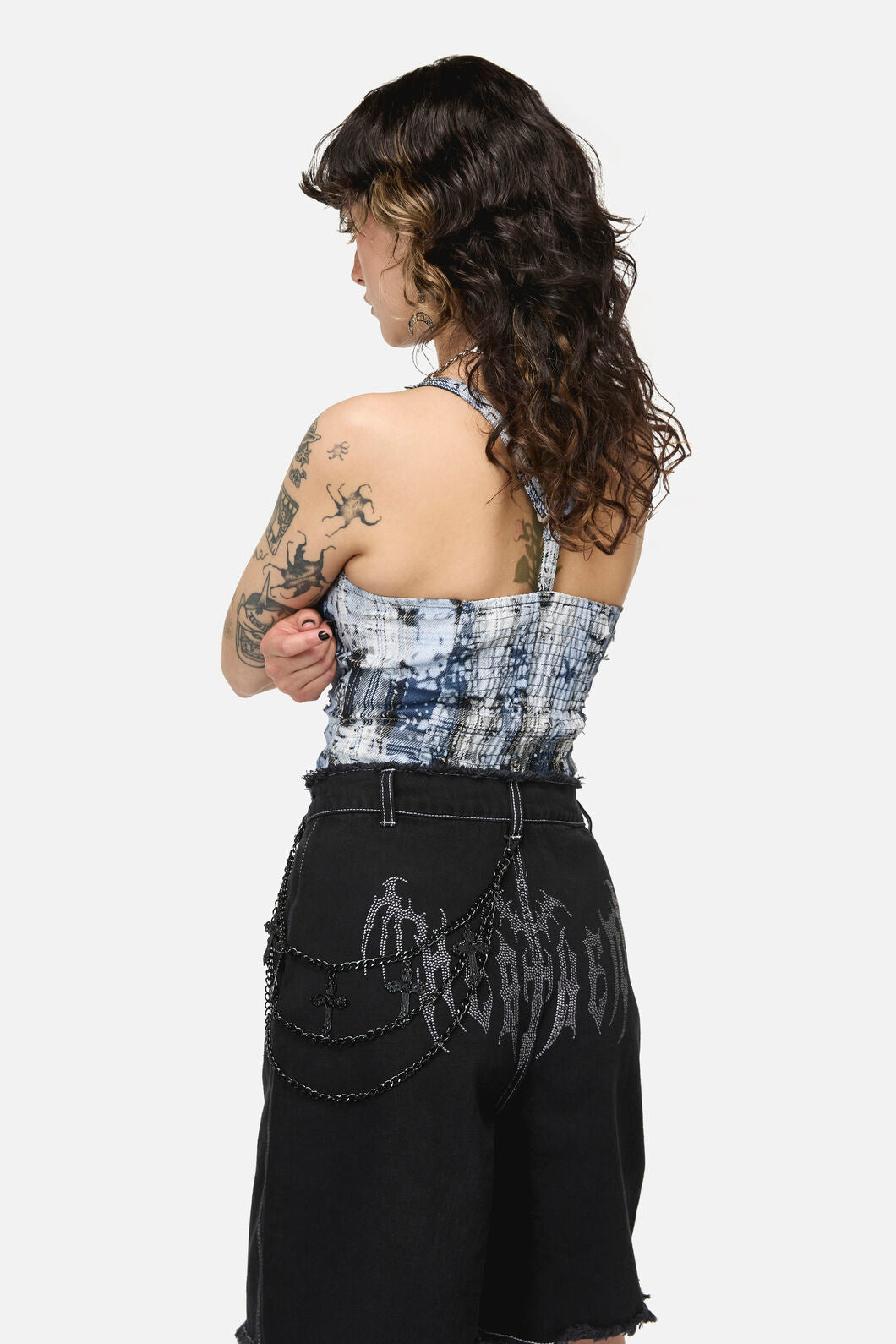 Dangerfield - Black Crosses Jean Chain - black
