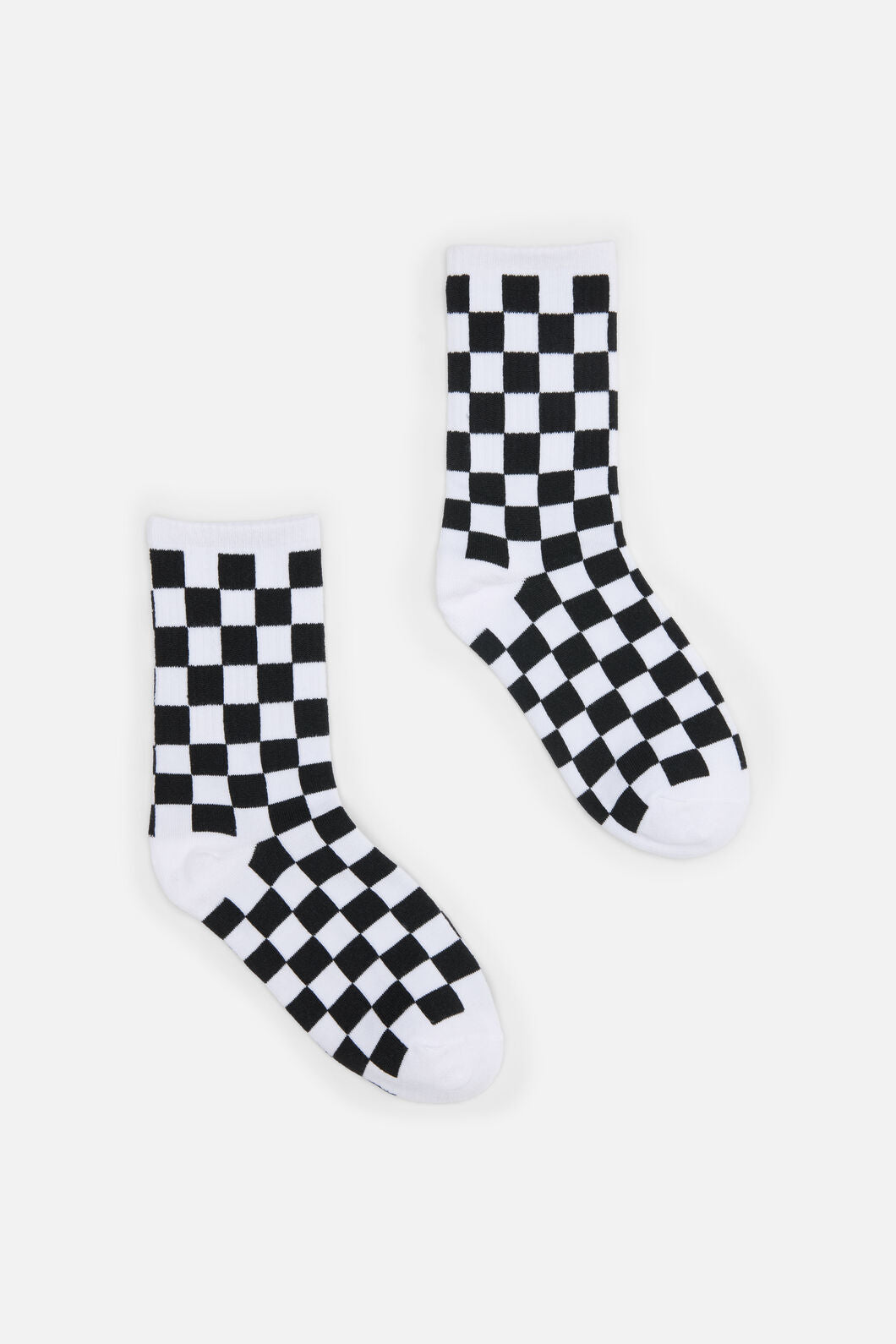 Dangerfield - White Checkerboard Socks - white