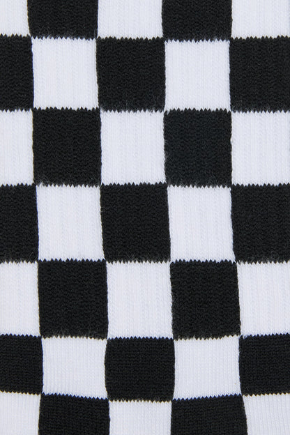 Dangerfield - White Checkerboard Socks - white