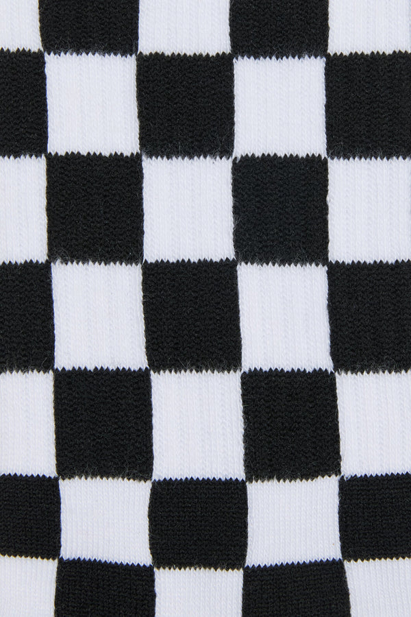 Dangerfield - White Checkerboard Socks - white