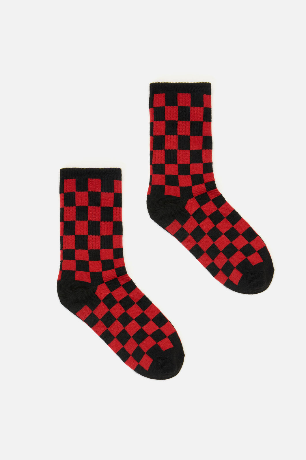 Dangerfield - Red Checkerboard Socks - red