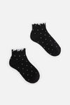 Dangerfield - Black Spot Ankle Frill Socks - black