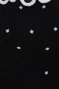 Dangerfield - Black Spot Ankle Frill Socks - black