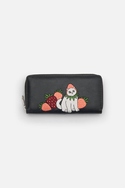 Dangerfield - Strawberry Cat Wallet - black