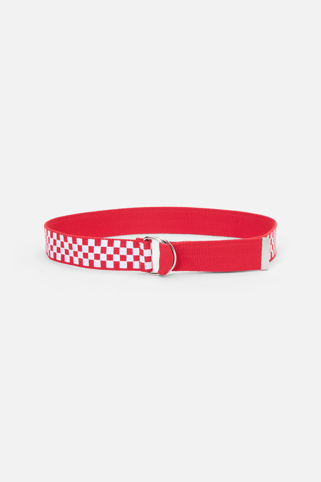 Dangerfield - Red Racing Squares Canvas Belt - red