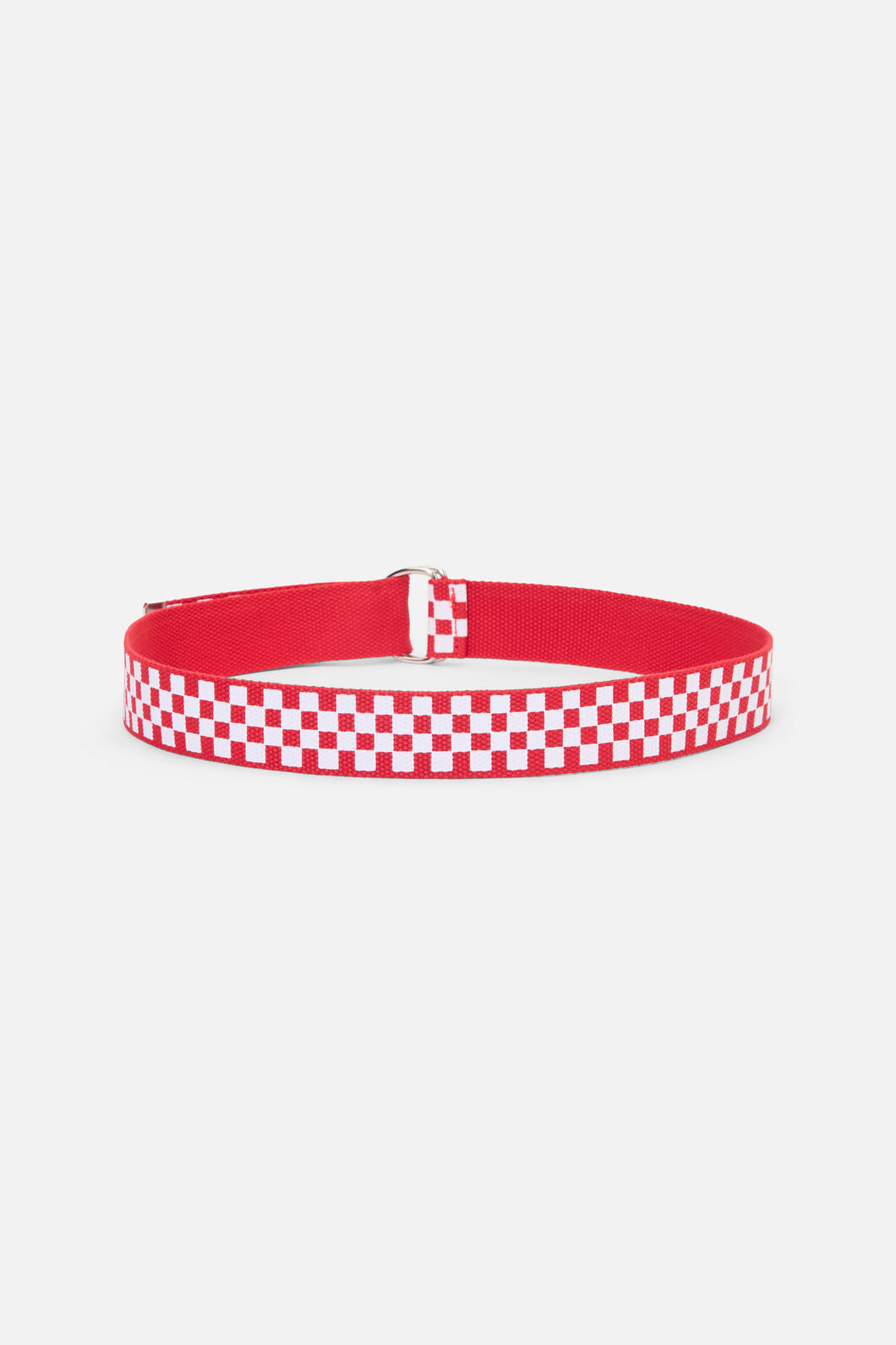 Dangerfield - Red Racing Squares Canvas Belt - red