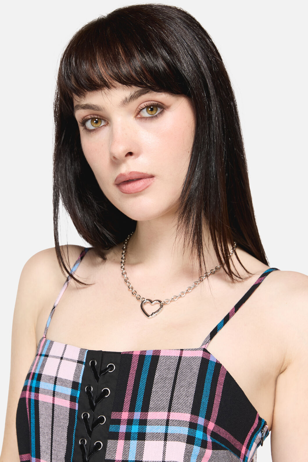 Dangerfield - Hooked Heart Choker - silver