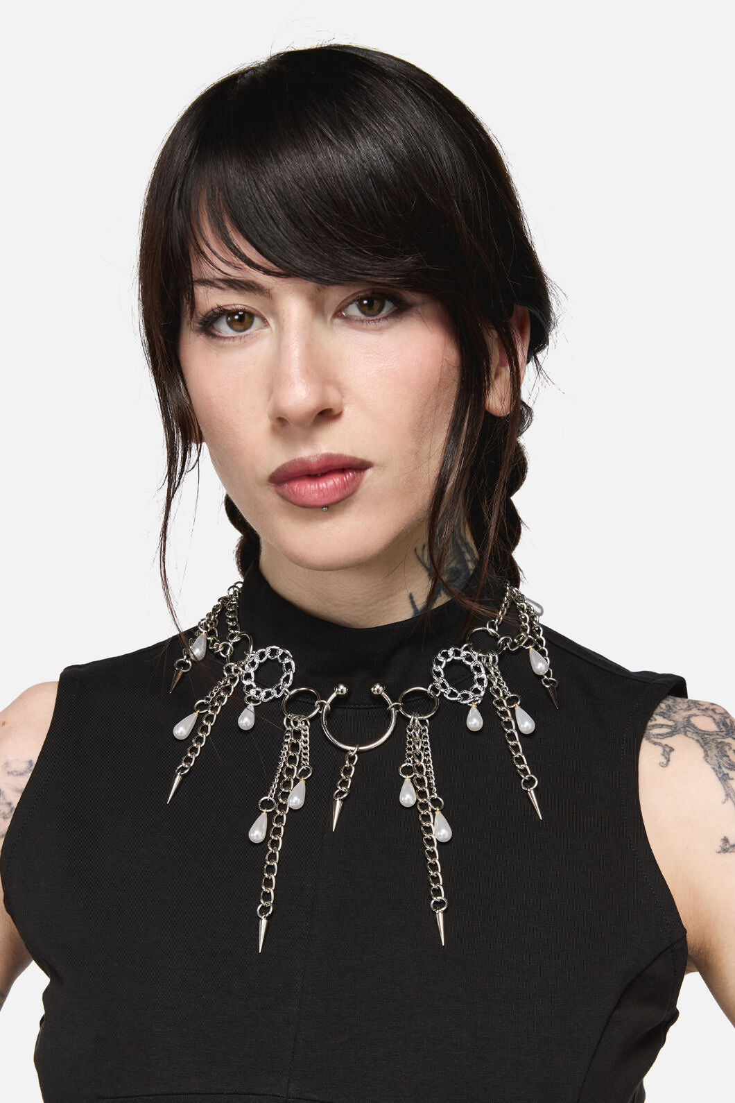 Dangerfield - Spike Chain Choker - silver