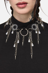 Dangerfield - Spike Chain Choker - silver