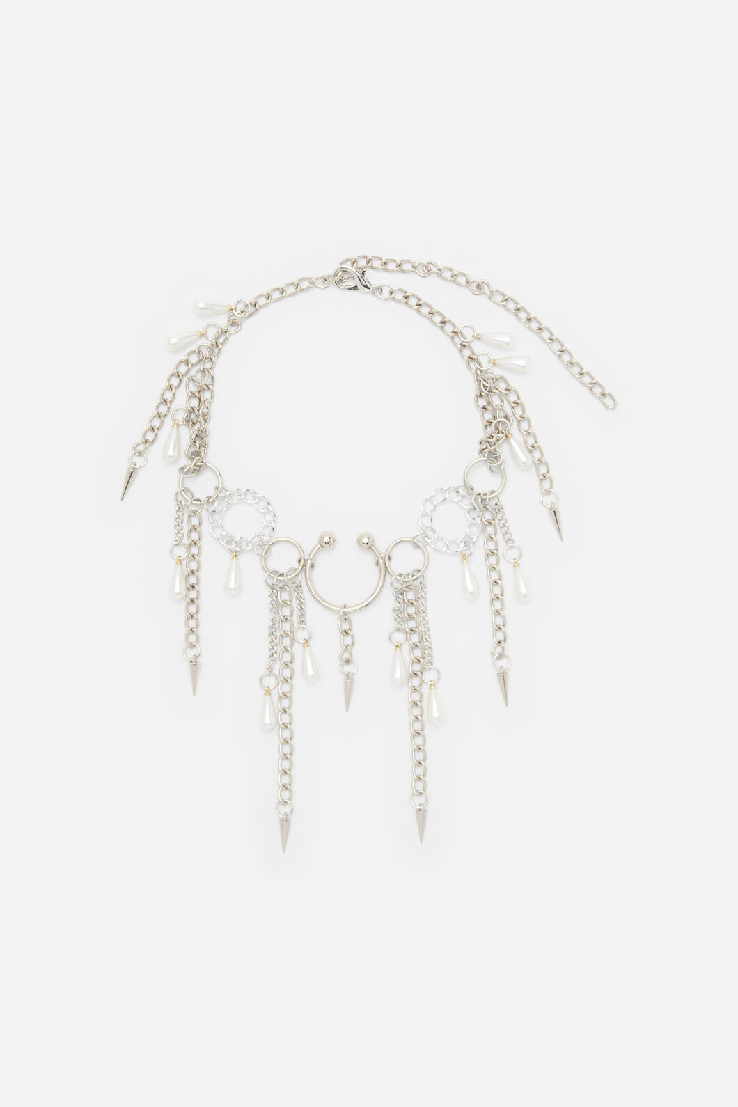 Dangerfield - Spike Chain Choker - silver