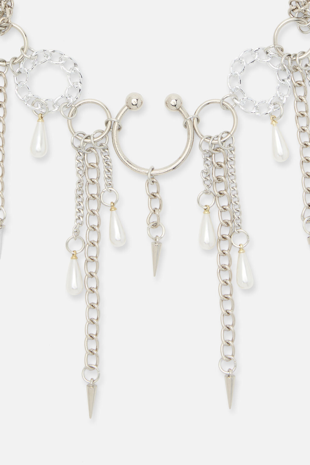 Dangerfield - Spike Chain Choker - silver