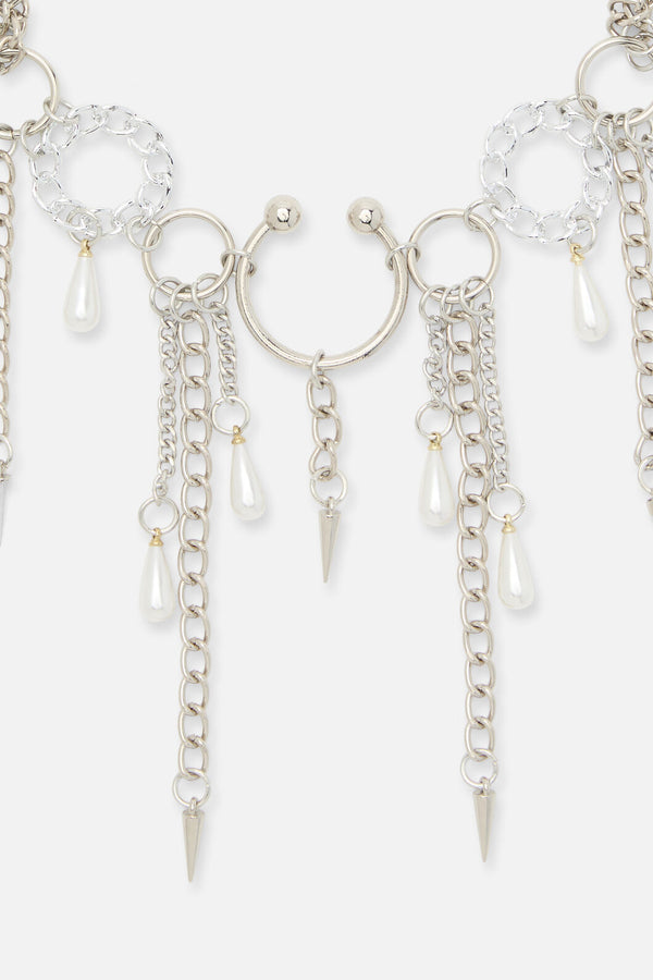 Dangerfield - Spike Chain Choker - silver