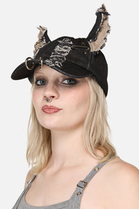 Dangerfield - Distressed Ears Cap - black
