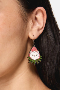 Dangerfield - Strawberry Cat Earrings - multi
