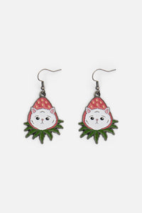 Dangerfield - Strawberry Cat Earrings - multi