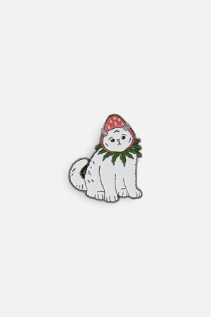 Dangerfield - Strawberry Cat Pin - multi