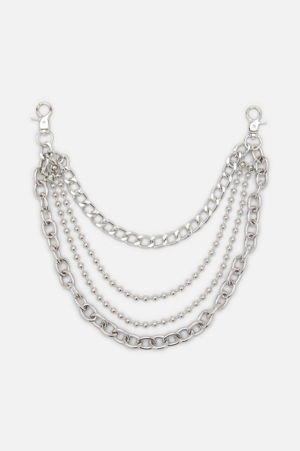 Dangerfield - Four Strand Jean Chain - silver