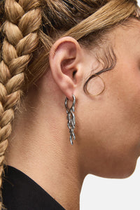 Dangerfield - Flame Sleeper Earrings - silver