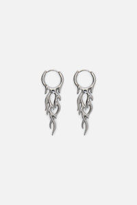 Dangerfield - Flame Sleeper Earrings - silver