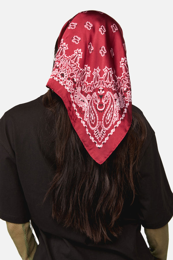 Dangerfield - Satin Bandana Scarf - red