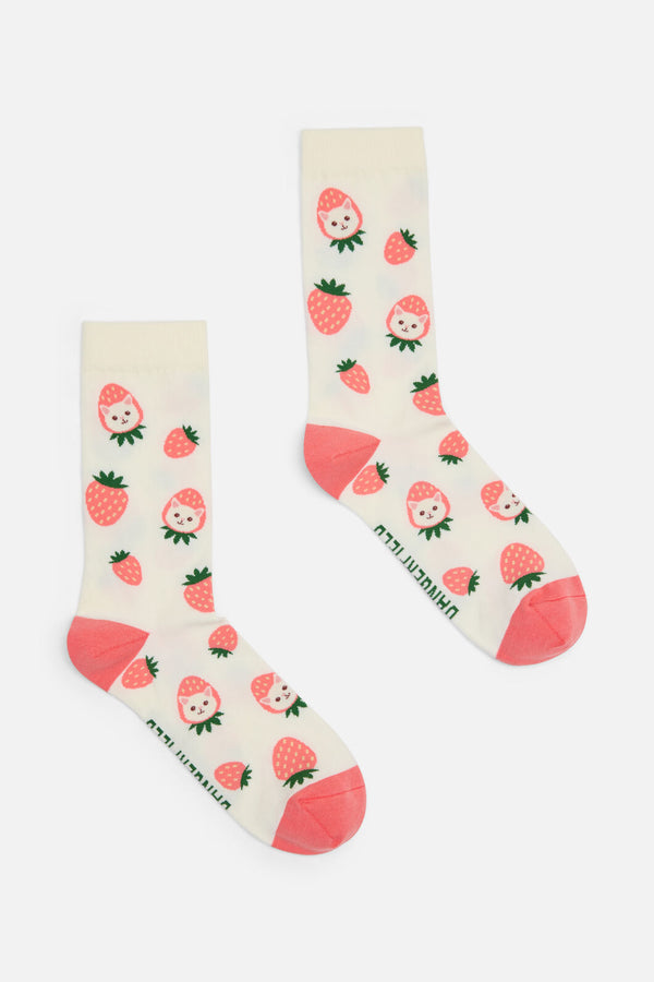 Dangerfield - Kitty Time Socks - cream