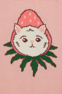 Dangerfield - Strawberry Cat Socks - pink