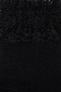 Dangerfield - Black Lace Top Sock - black