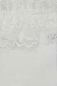 Dangerfield - White Lace Top Sock - white