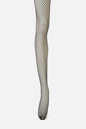 Dangerfield - Silver Glitter Fishnets - black