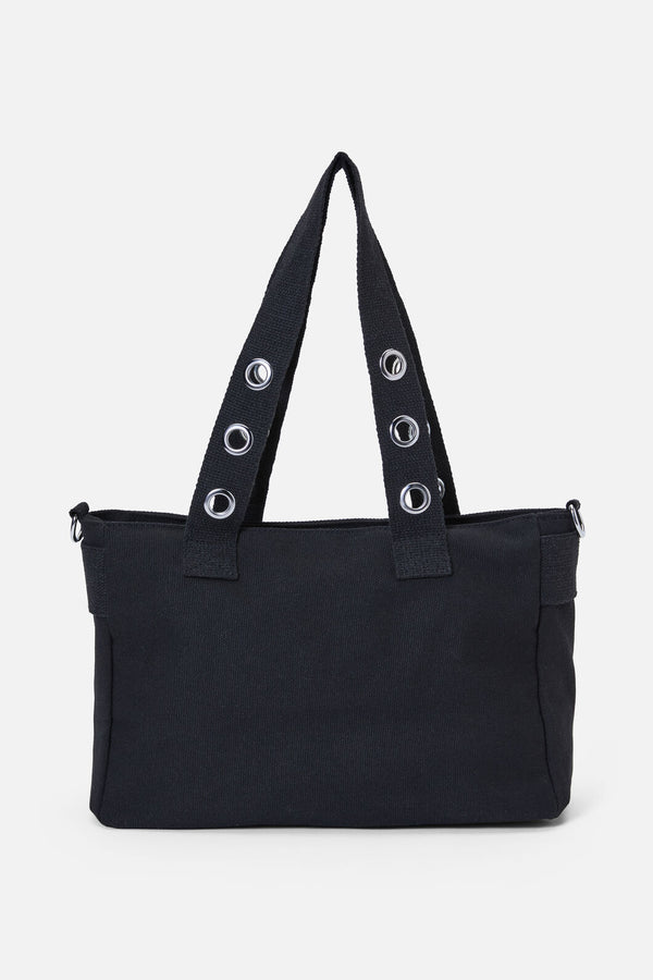 Dangerfield - Canvas Stud Pocket Bag - black