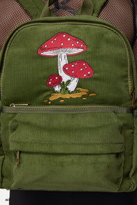 Dangerfield - Toadstool Corduroy Backpack - olive