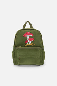 Dangerfield - Toadstool Corduroy Backpack - olive