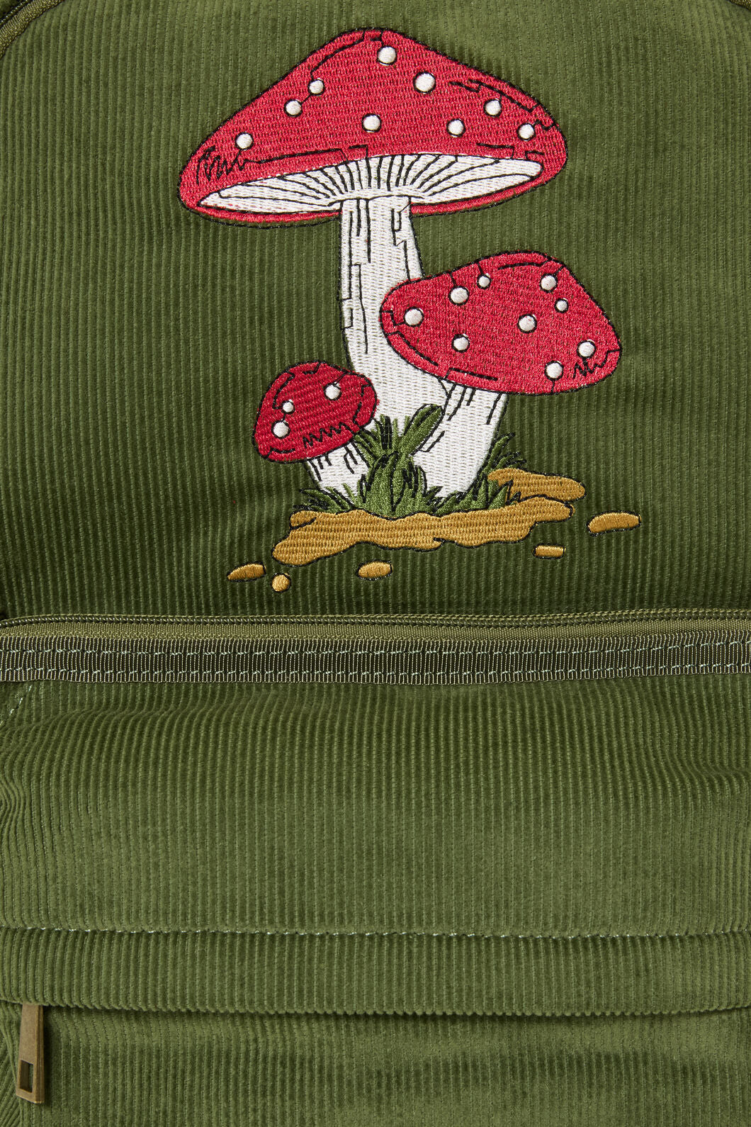 Dangerfield - Toadstool Corduroy Backpack - olive