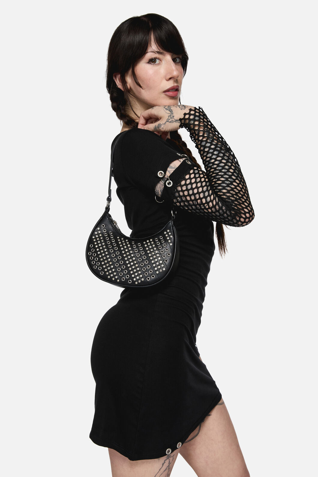 Dangerfield - Eyelet & Sparkle Mini Bag - black