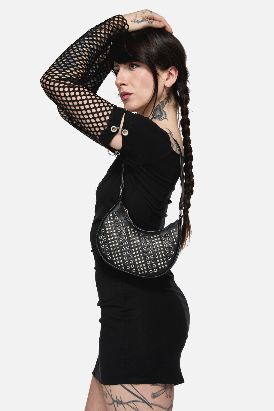 Dangerfield - Eyelet & Sparkle Mini Bag - black