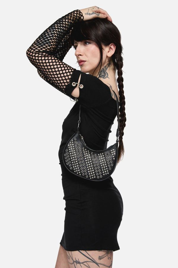 Dangerfield - Eyelet & Sparkle Mini Bag - black