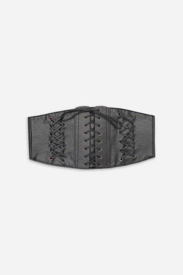 Dangerfield - Corset Lace Up Belt - black