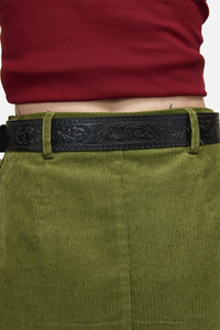 Dangerfield - Etched Heart Belt - black